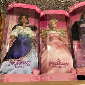 Original Disney Store Princess Dolls New In Box Lot Of 7